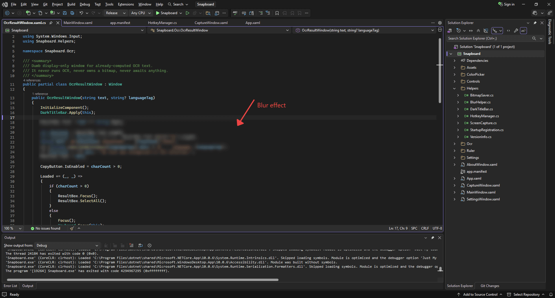 Snapboard capture overlay with selection rectangle and vertical/horizontal toolbars.